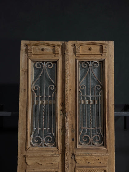 Antique Iron French Doors - 43x95 - N38