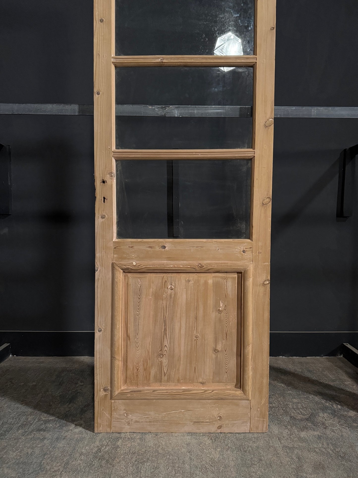 Antique Glass 3 Lite Single Door - 31.75x86 - N355