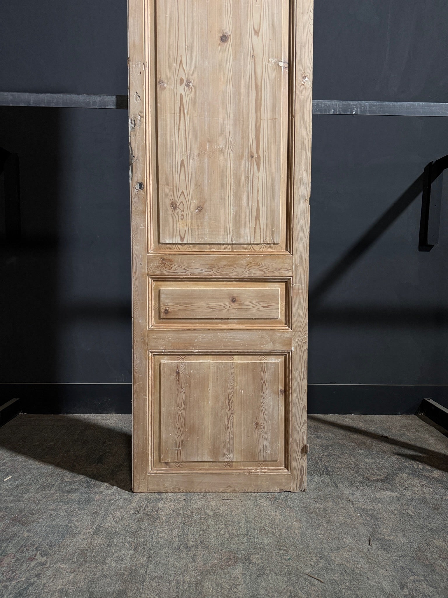 Antique 3 Panel Solid Single Door - 27x93.75 - N254