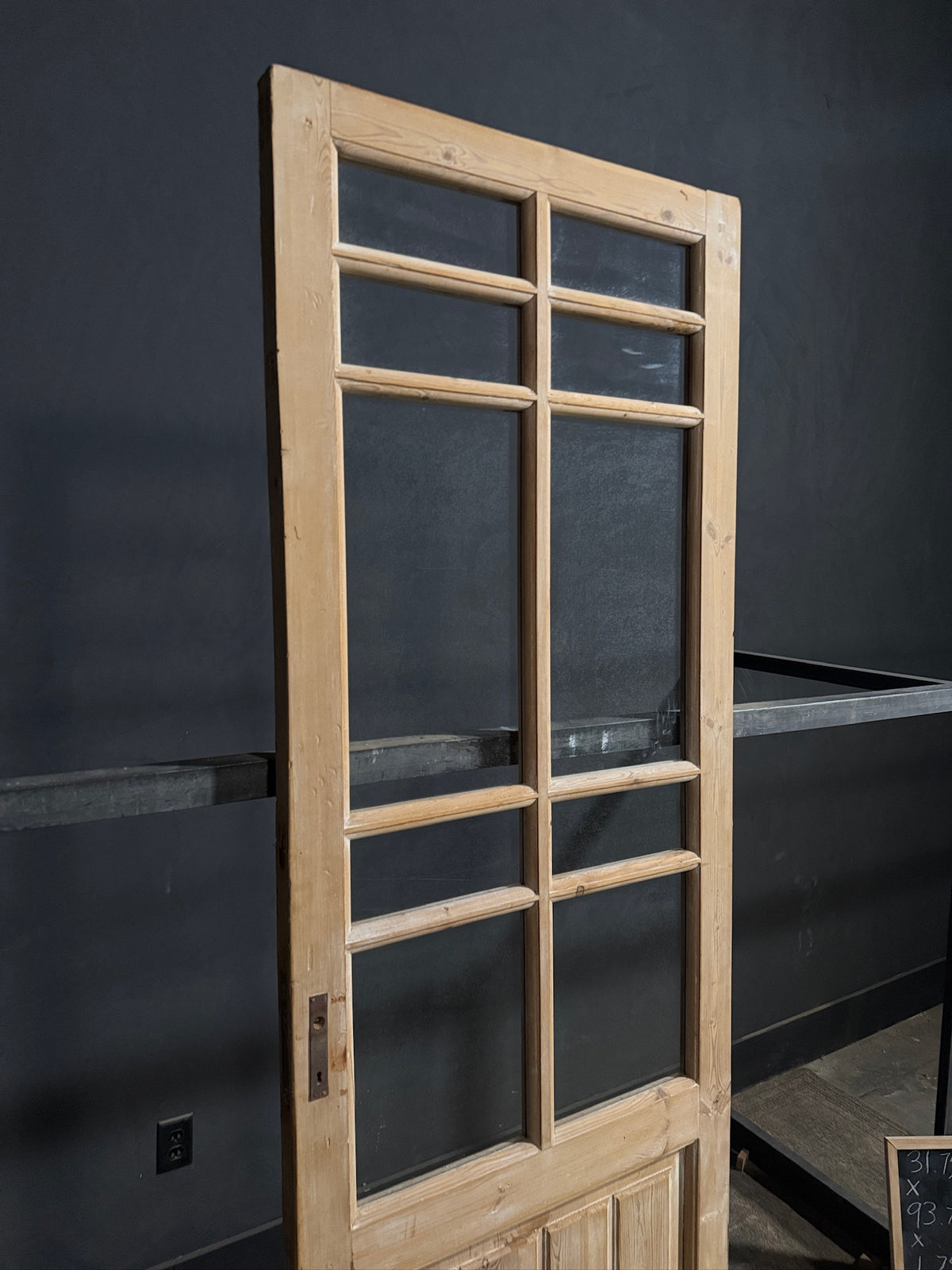 Antique Glass 10 Lite Single Door - 31.75x93.75 - N676