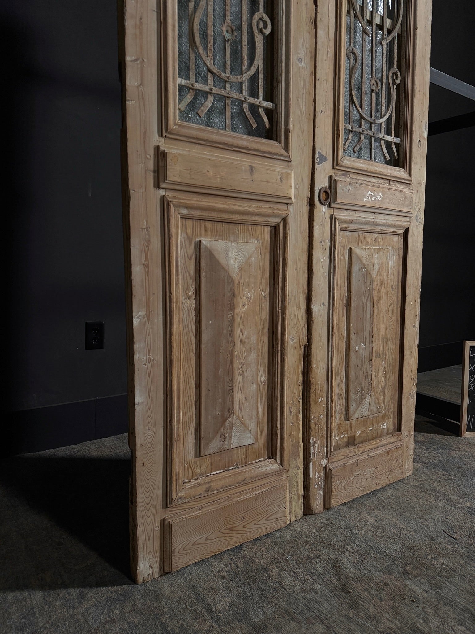 Antique Iron French Doors - 43.75x89.75 - N35