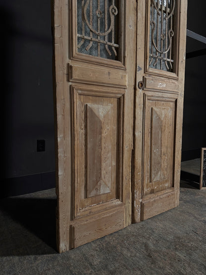 Antique Iron French Doors - 43.75x89.75 - N35