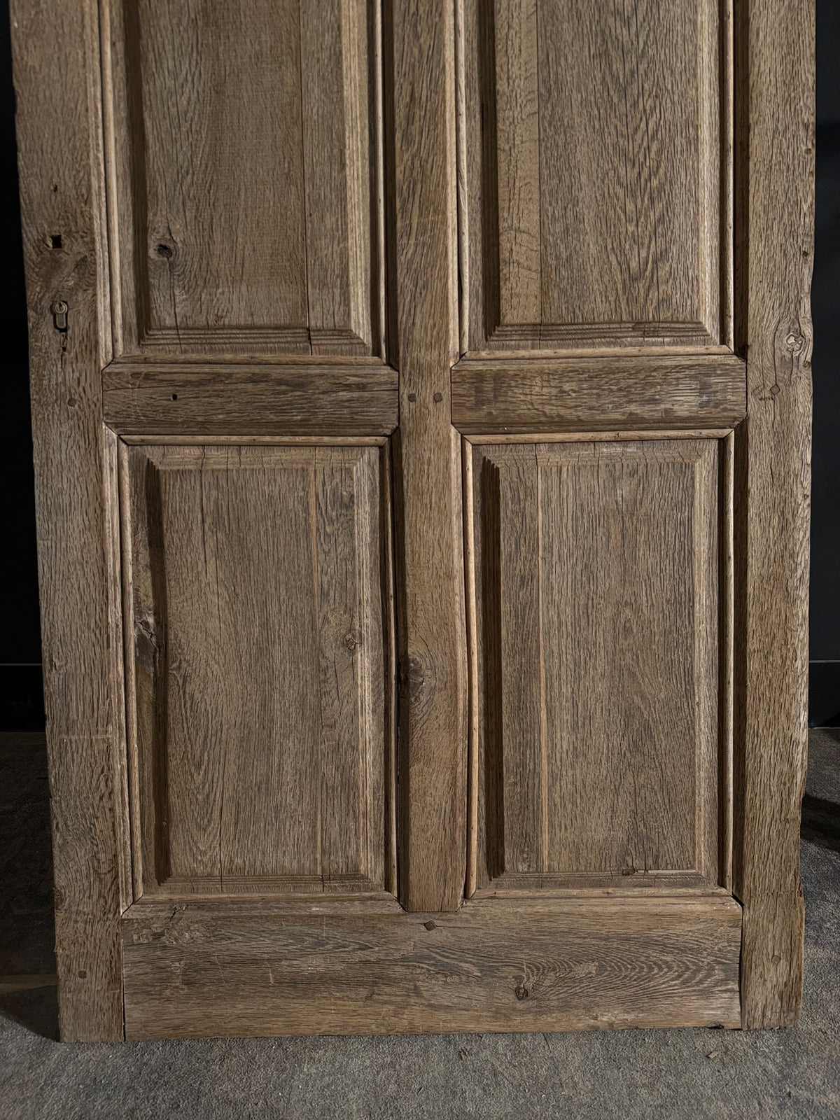 Antique 4 Panel Gothic Solid Oak Single Door - 39.75x84.5 - N534