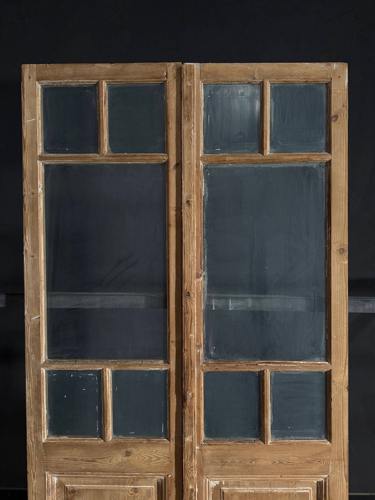 Antique Glass 2 Lite French Doors - 44x91.5 - N573