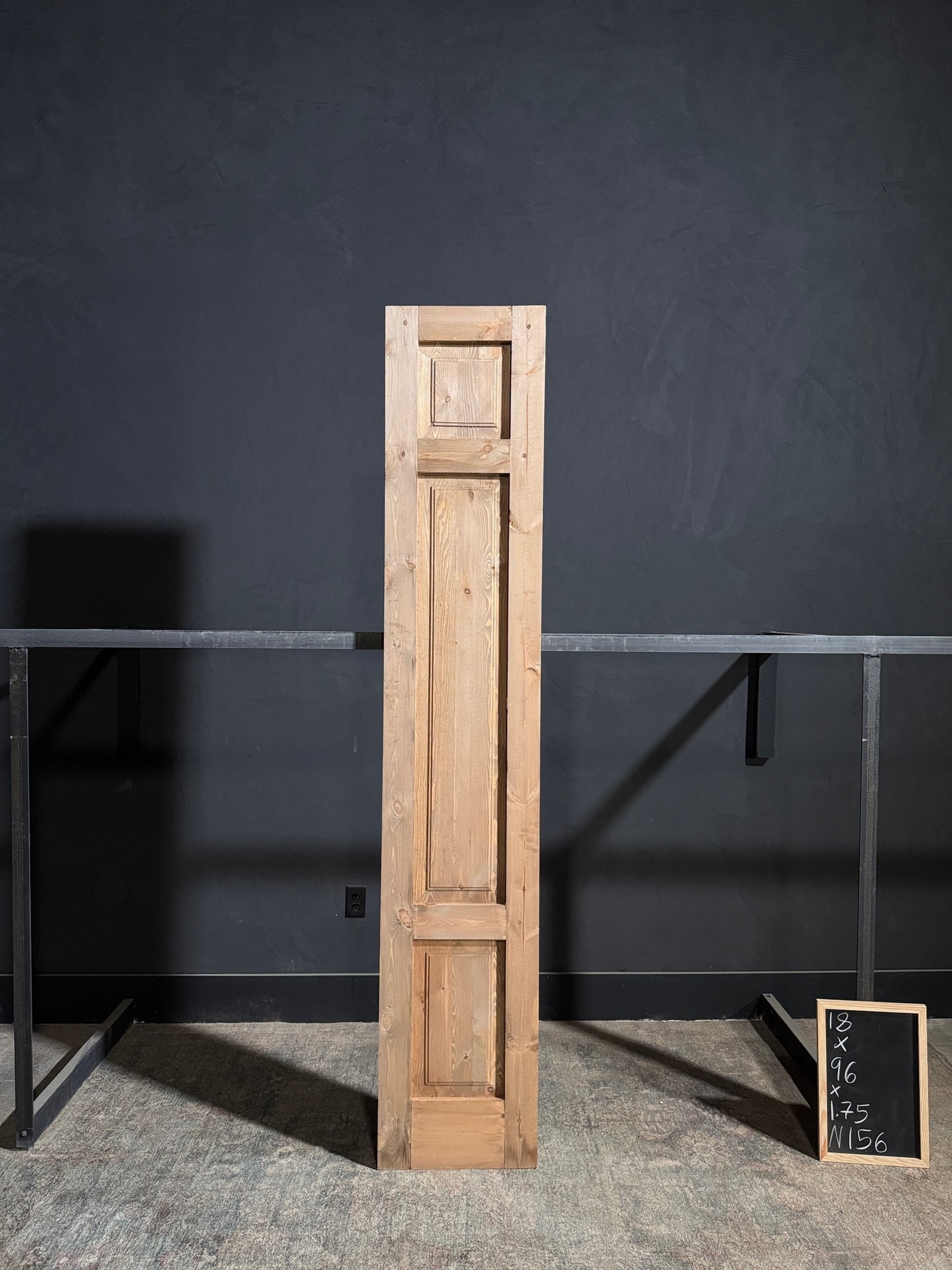 (The Allegra) Handcrafted Solid Wood Single Door - 18x96 - N156