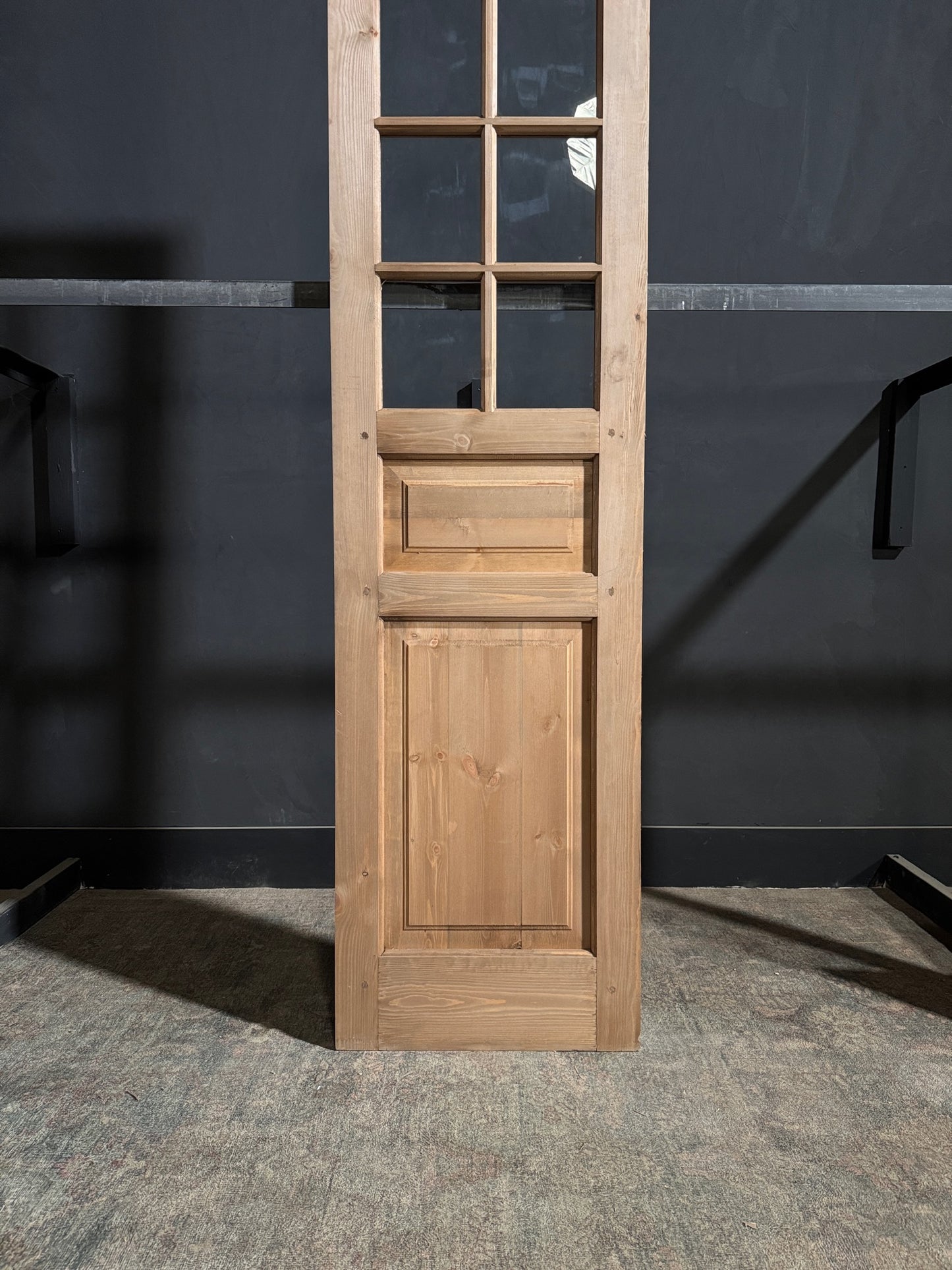 Handcrafted 8 Lite Single Glass Door - 24x96 - N209