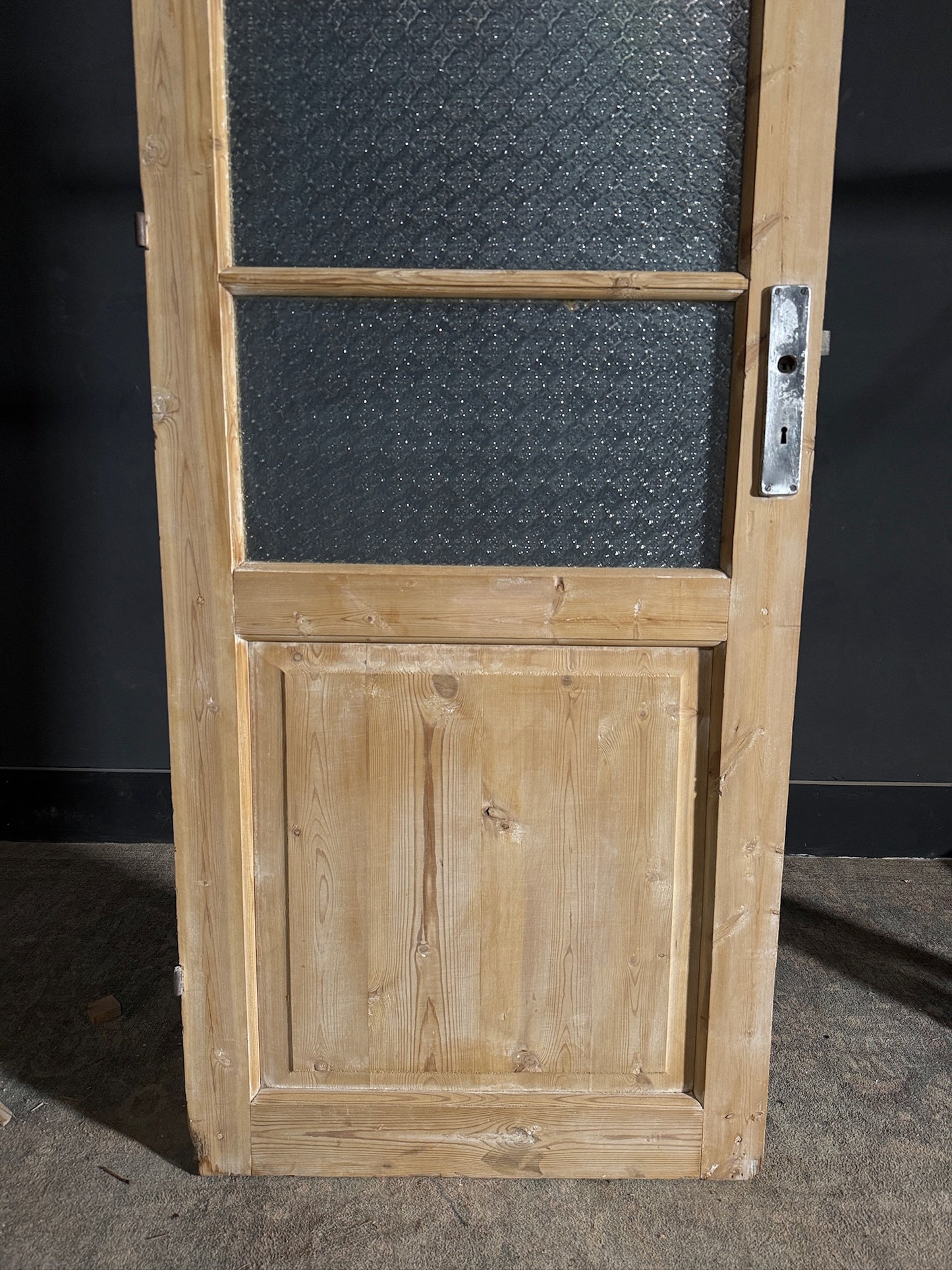 Antique Obscured Glass 4 Lite Single Door - 29.75x87.75 - N585