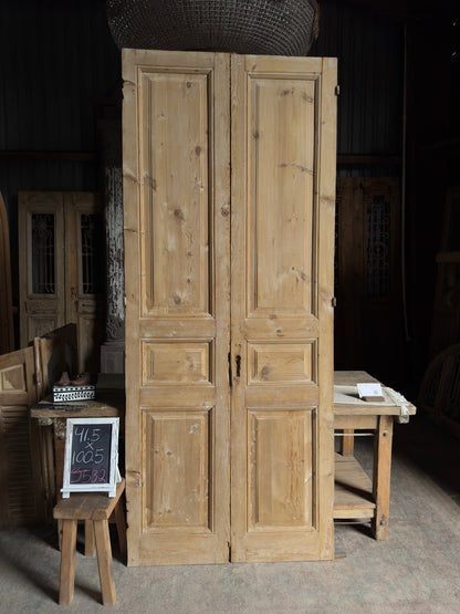 Solid French Antique Doors - 41.5x100.5 J532