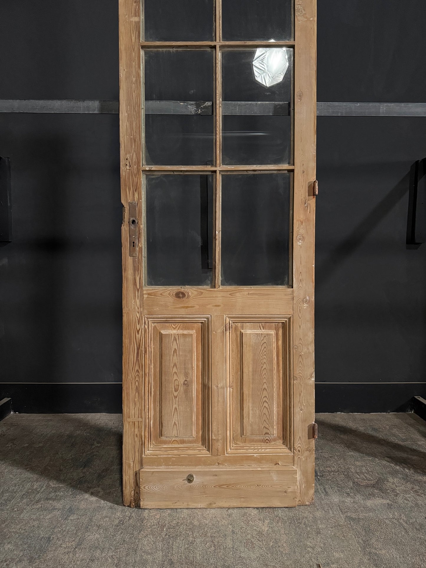 Antique Glass 6 Lite Single Door - 28.25x88.5 - N377