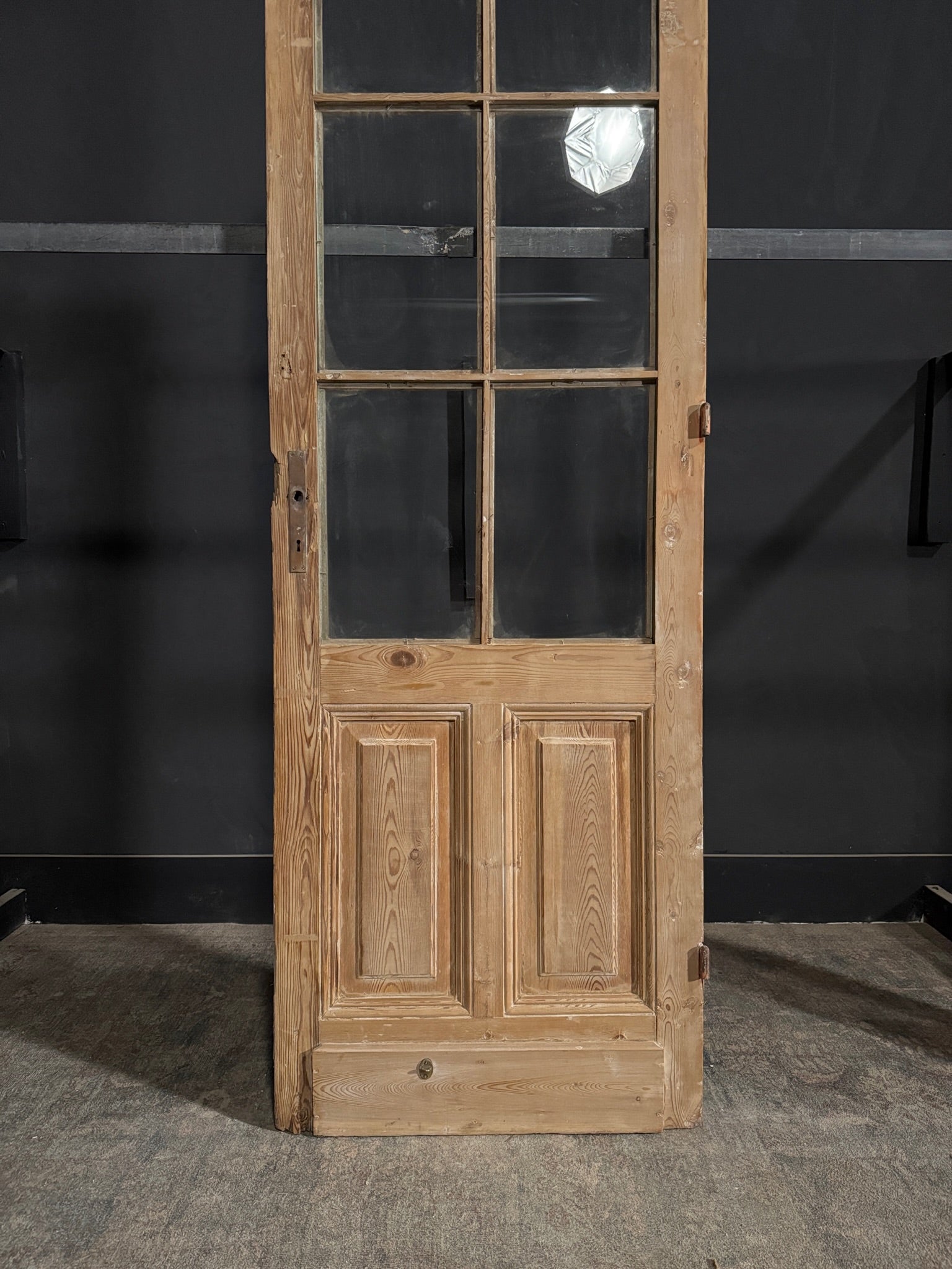 Antique Glass 6 Lite Single Door - 28.25x88.5 - N377