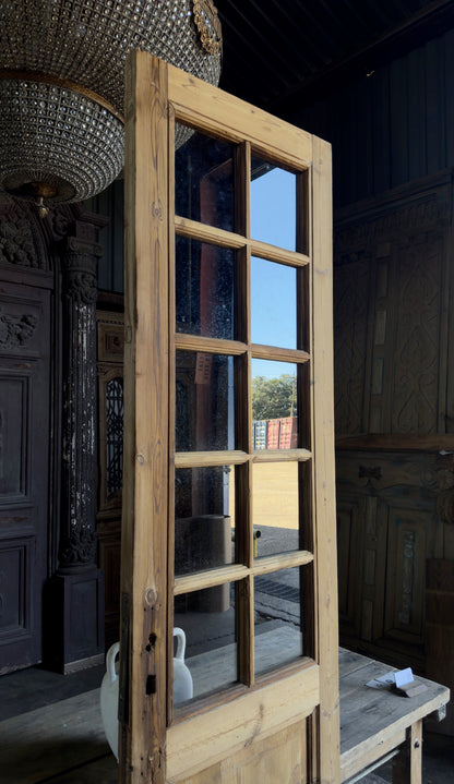 10 Lite Antique Glass Single Door - 25x98.5 K491