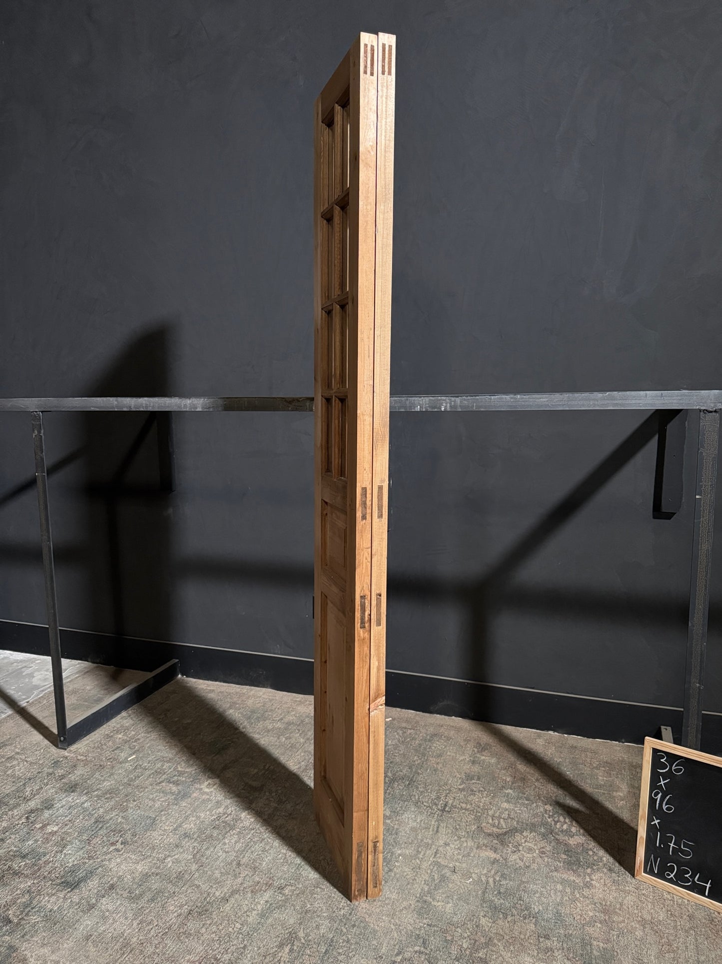 Handcrafted 8 Lite Glass French Doors - 36x96 - N234
