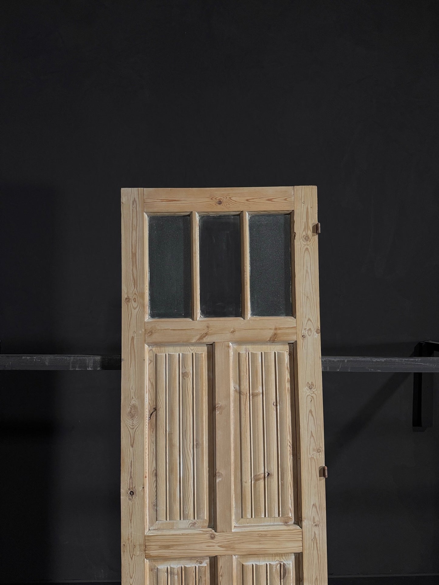 Antique Fluted 3 Lite Single Door - 28x84.25 - N51