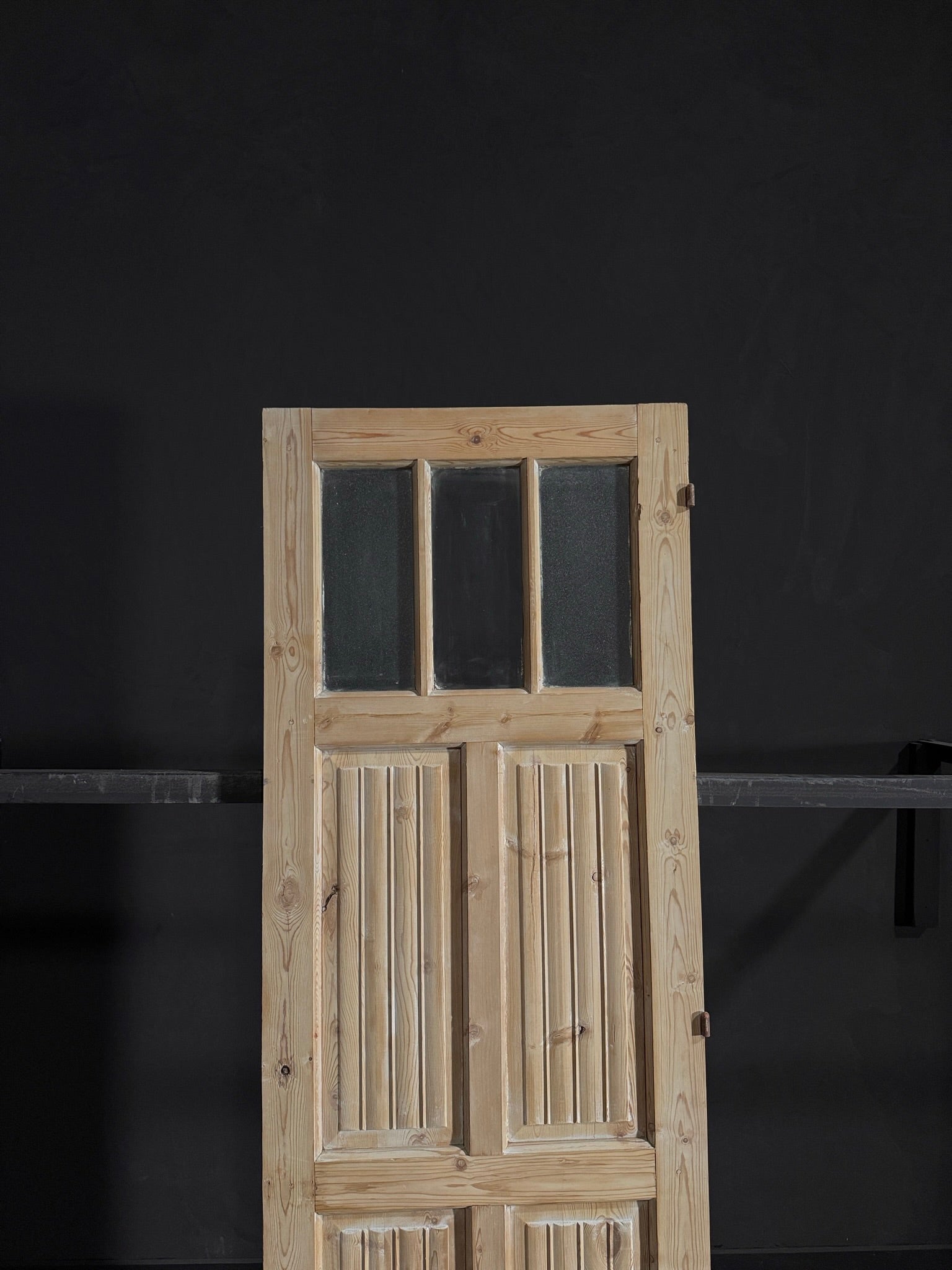 Antique Fluted 3 Lite Single Door - 28x84.25 - N51