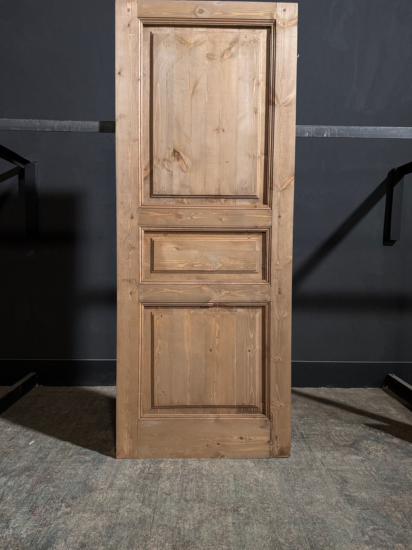 Handcrafted 3 Panel Solid Single Door - 31x80 - N231