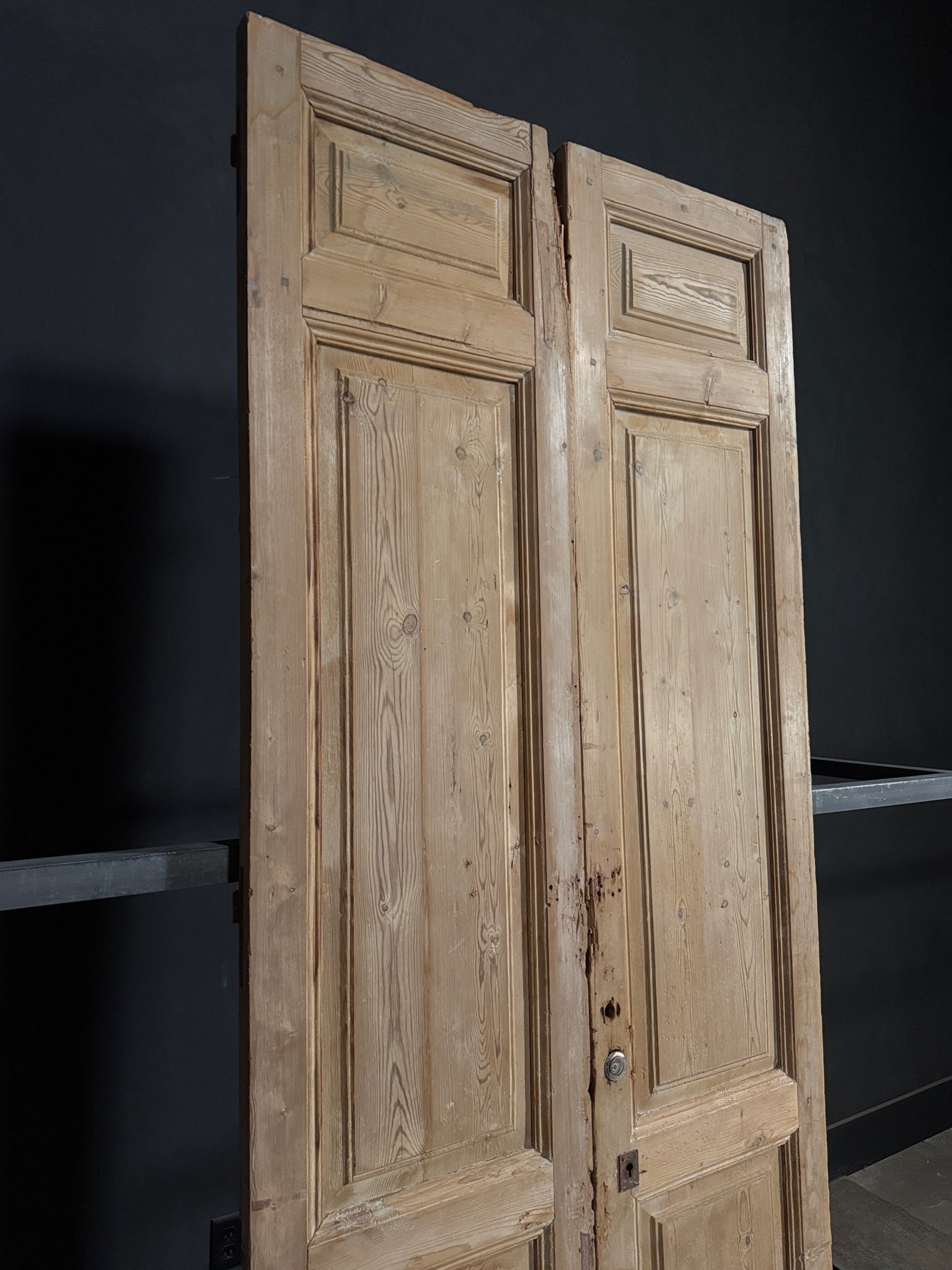 Antique Solid Double Doors - 45.5x106 - N351