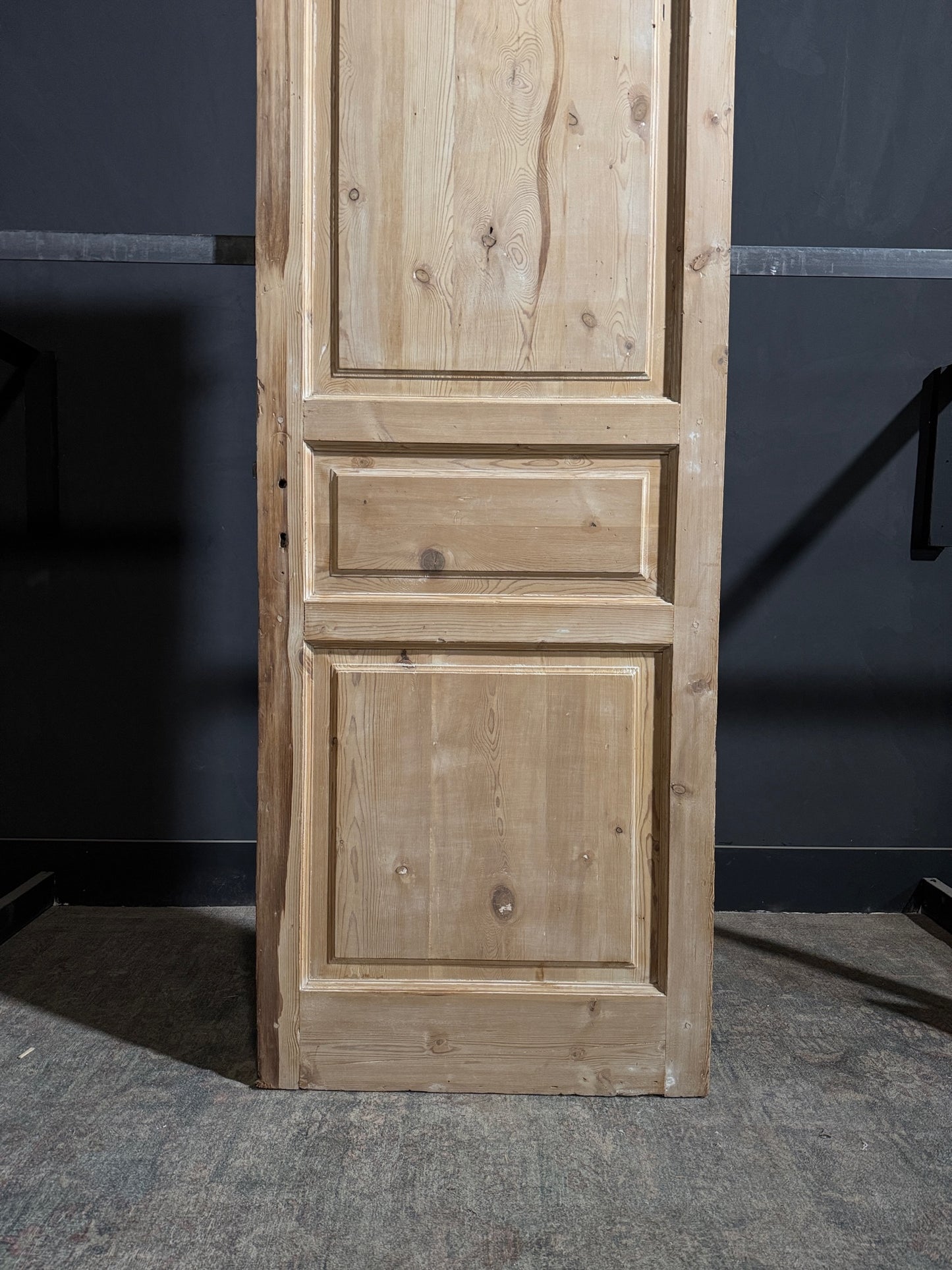 Antique 3 Panel Solid Single Door - 32.25x88.75 - N238