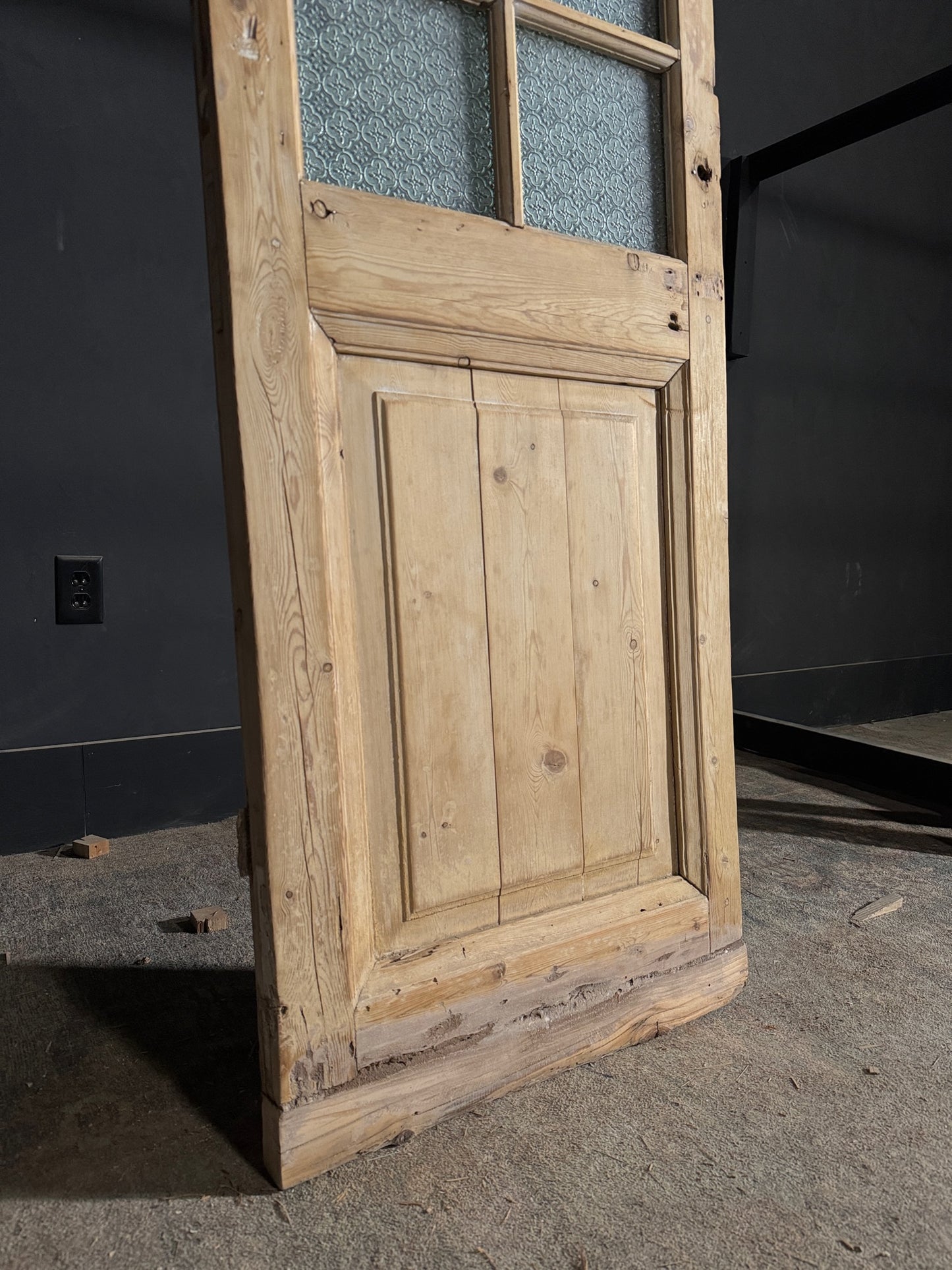 Antique Obscured Glass 5 Lite Single Door - 24x78.25 - N569