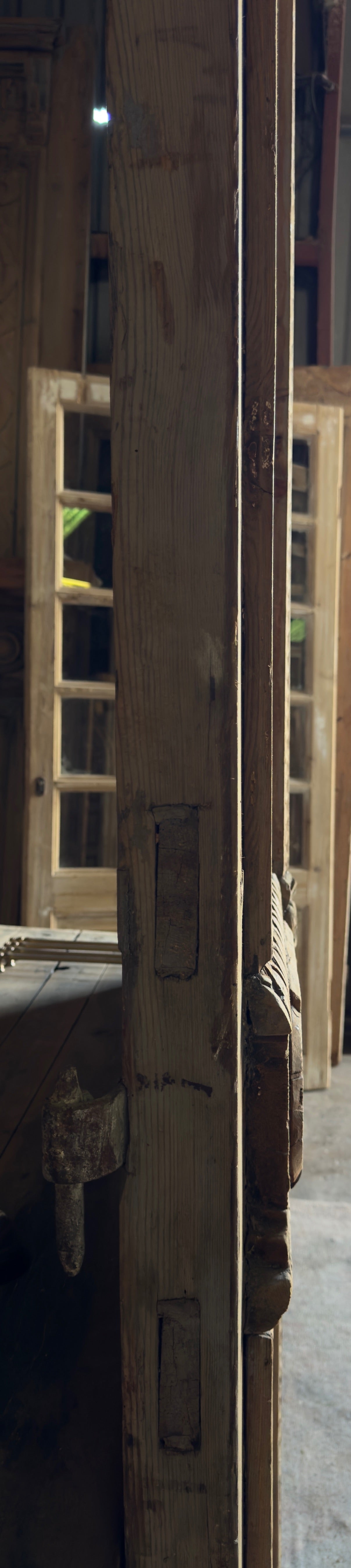 Grand Antique Iron French Doors - 57.5x110 - L205