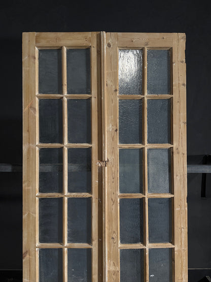 Antique Obscured Glass 10 Lite French Doors - 44x95.75 - N580