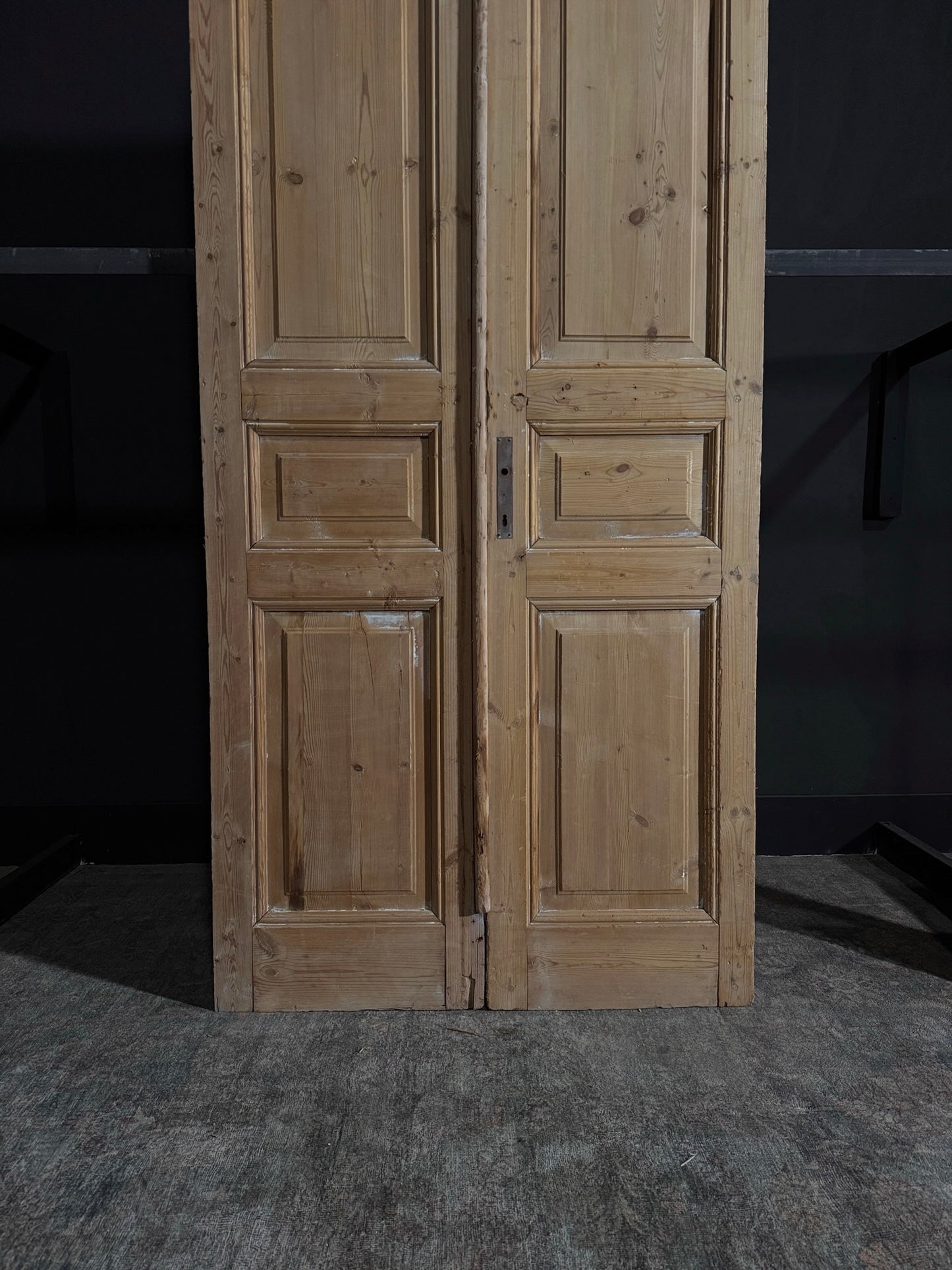 Antique 3 Panel Double Doors - 43x101.25 - N31