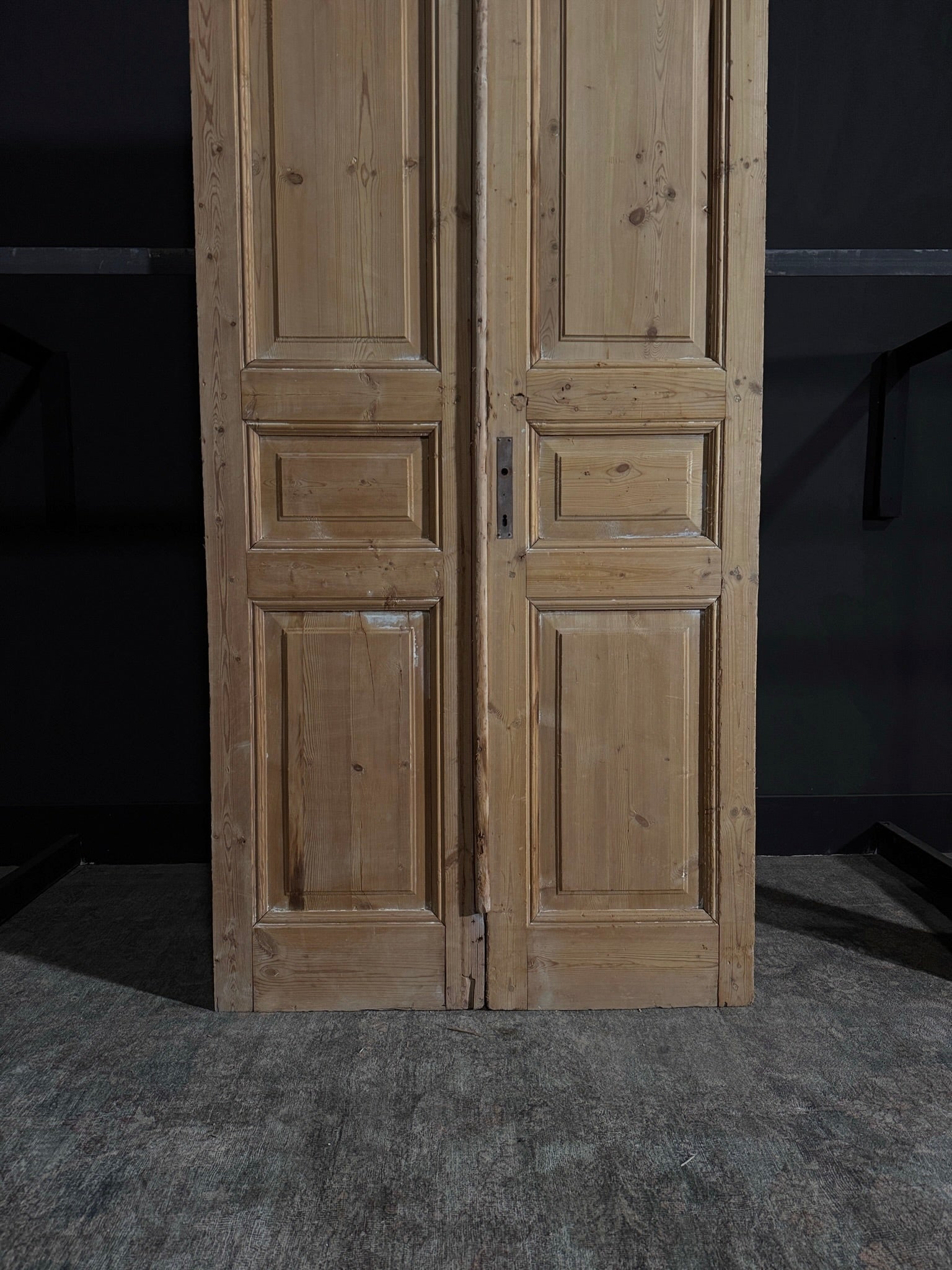 Antique 3 Panel Double Doors - 43x101.25 - N31