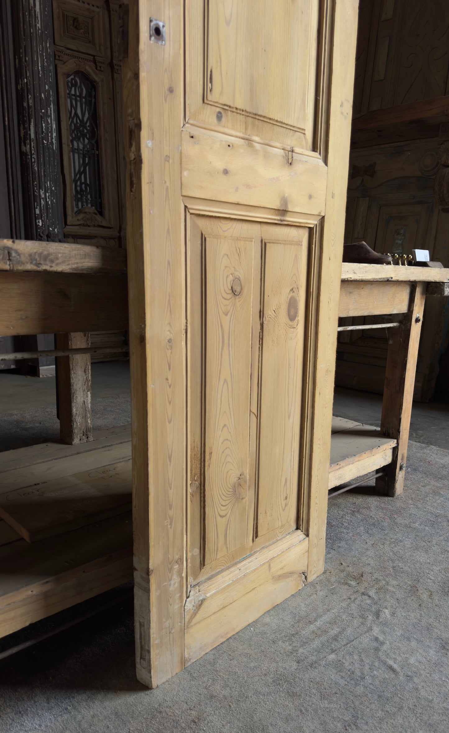 2 Panel Single Solid Antique Door - 22.25x83.25 - L183