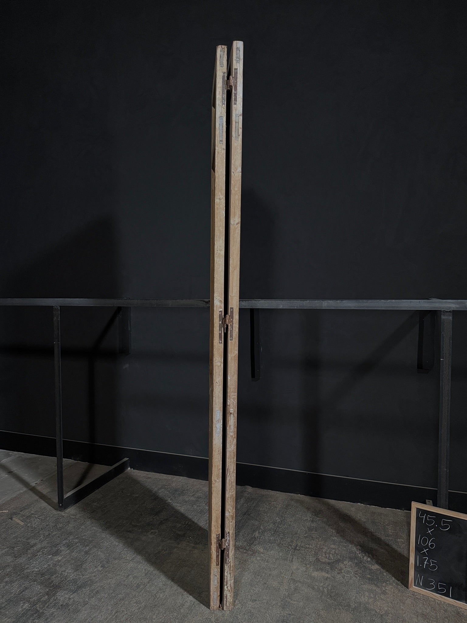 Antique Solid Double Doors - 45.5x106 - N351