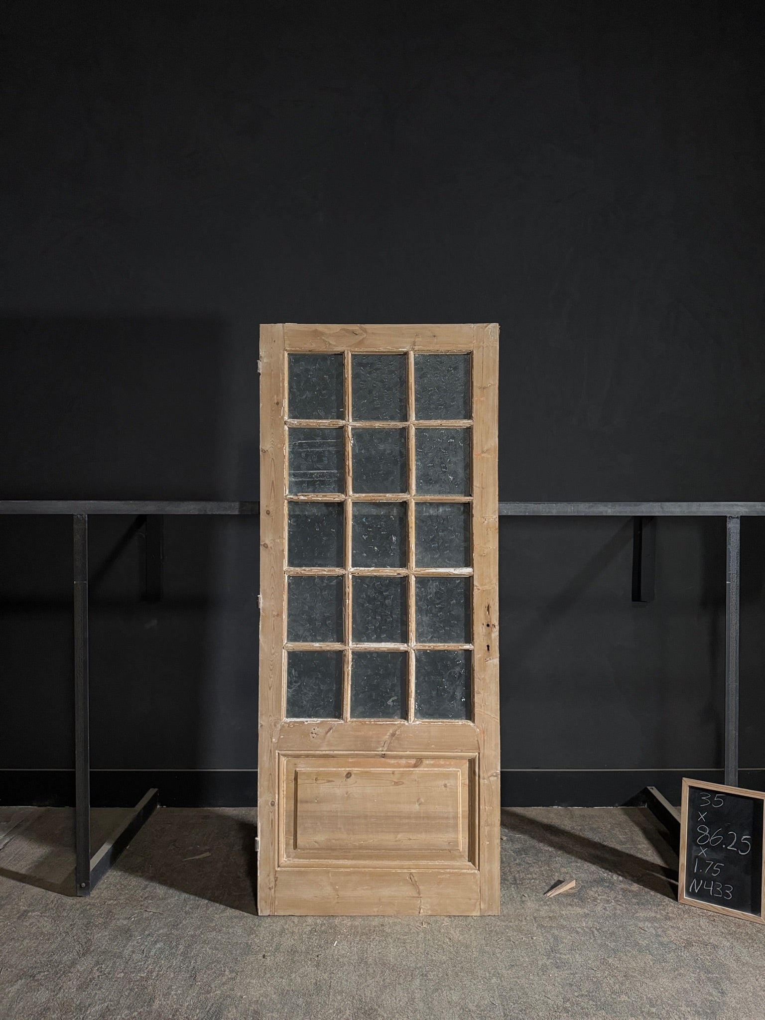 Antique Obscured Glass 1 Lite Single Door - 35x86.25 - N433