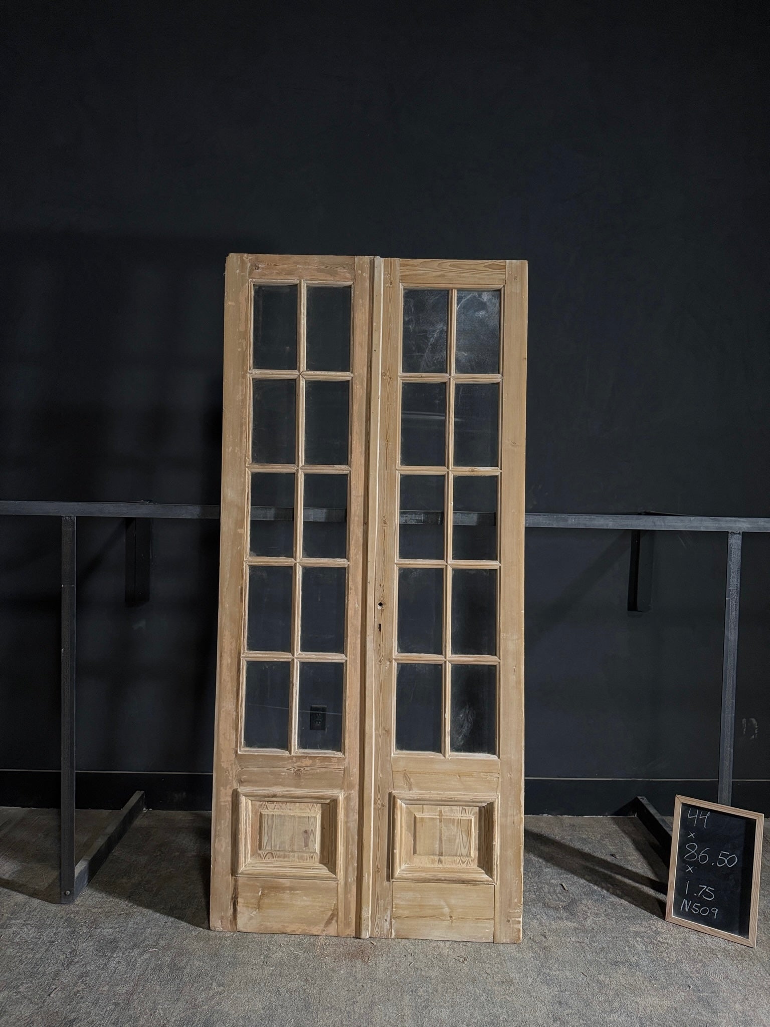 Antique Glass 10 Lite French Doors - 44x86.5 - N509