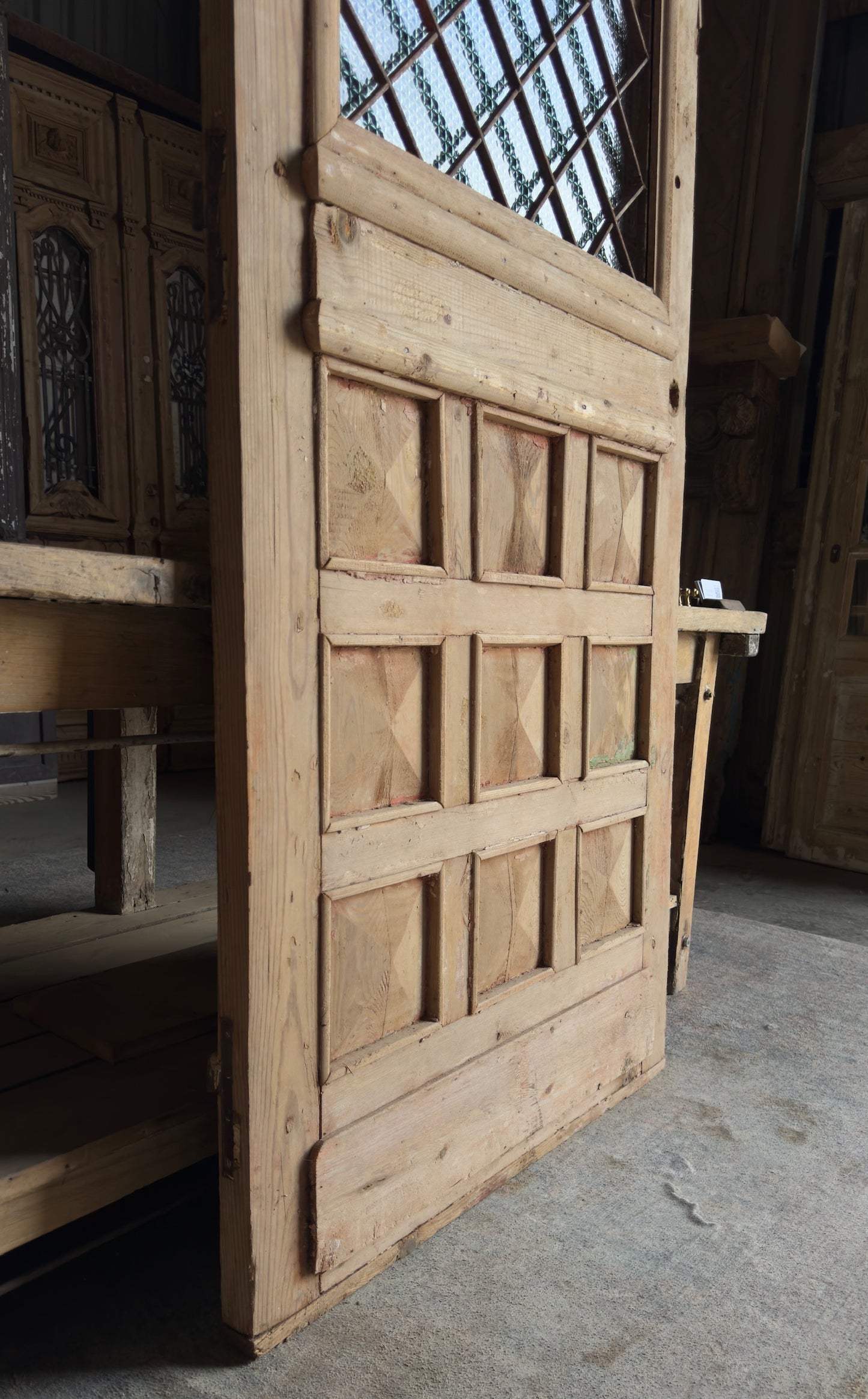 19th Century Single Antique Iron Door - 36.5x85.5 - L196