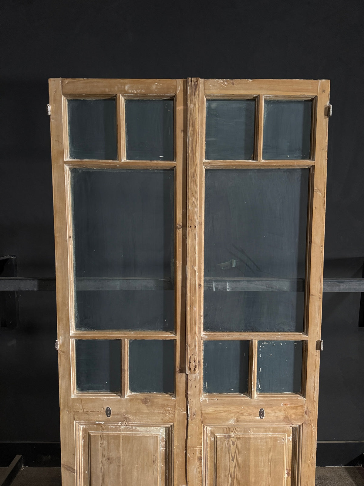 Antique Glass 2 Lite French Doors - 44x91.5 - N573
