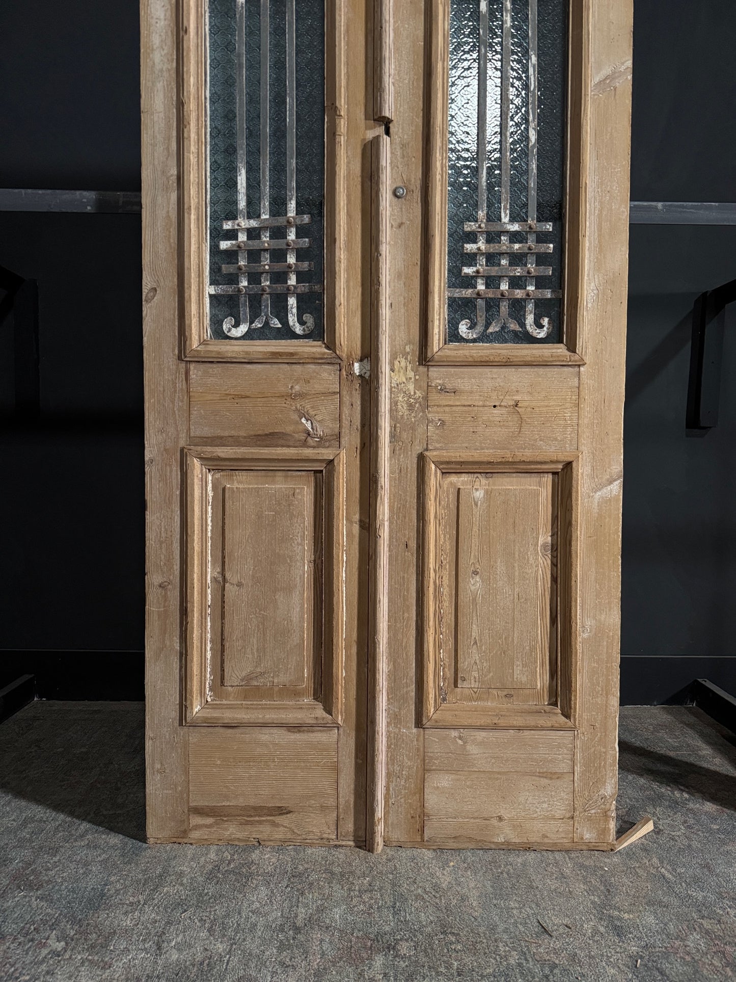 Antique Iron French Doors - 43.5x96 - N72