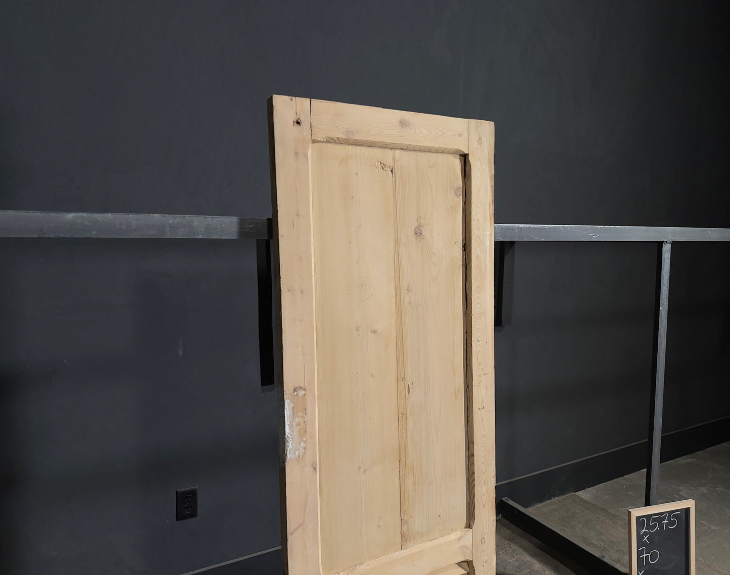 Antique Louvered 2 Panel Single Door - 25.75x70 - N142