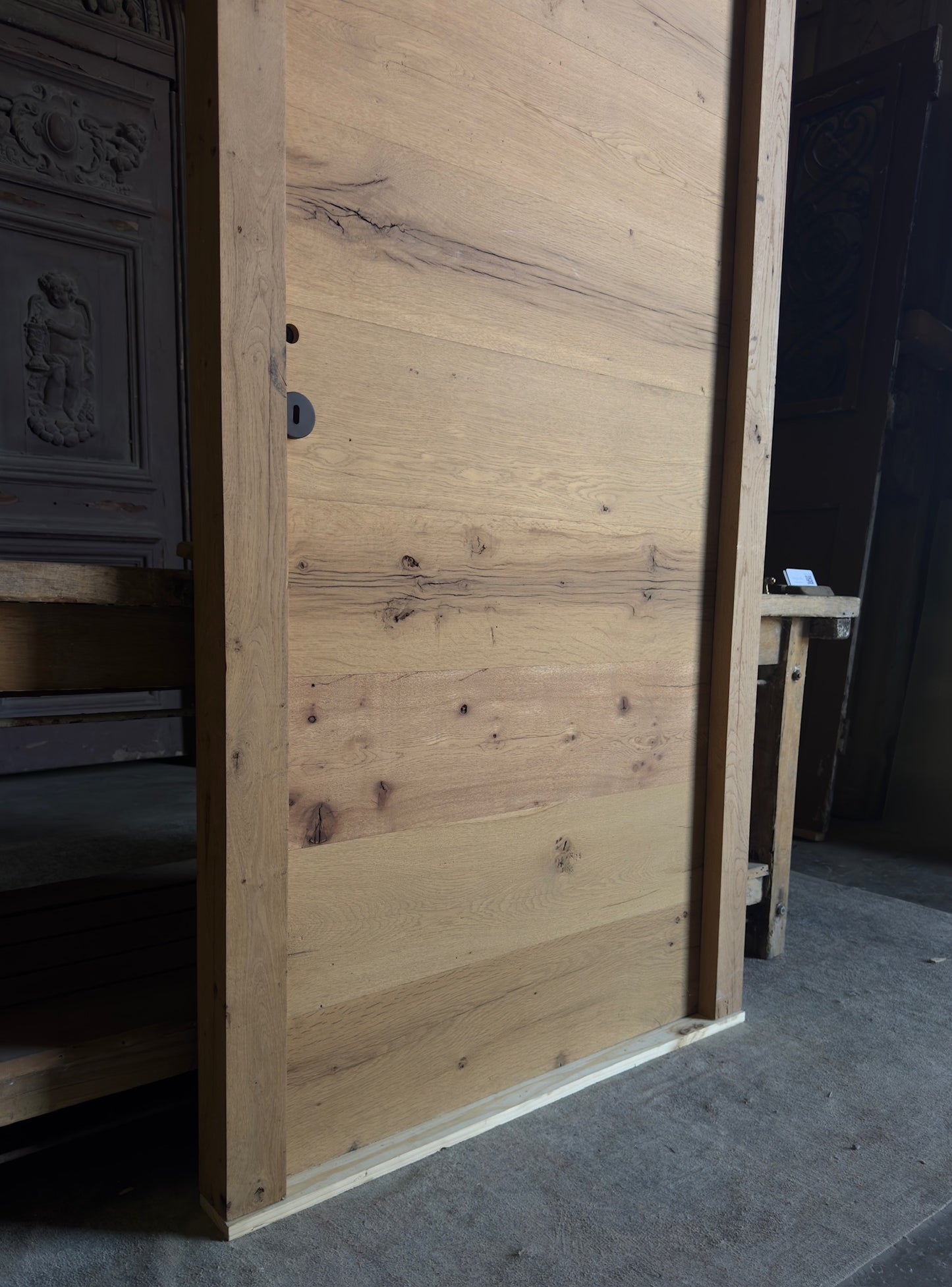 French Oak Plank Single Door - 34.5x93.5 - L452