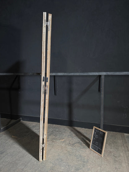 Antique Glass 3 Lite French Doors - 47.5x95 - N658