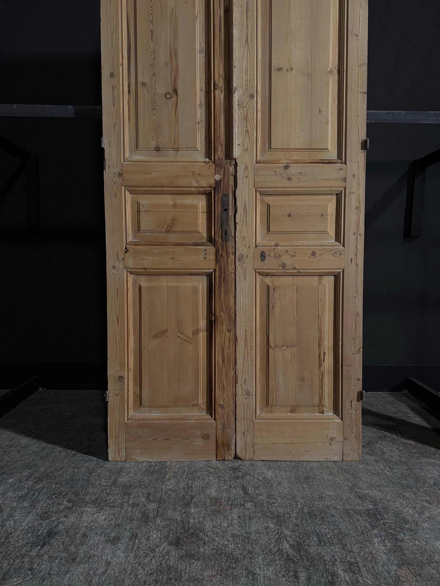 Antique 3 Panel Double Doors - 43x101.25 - N31