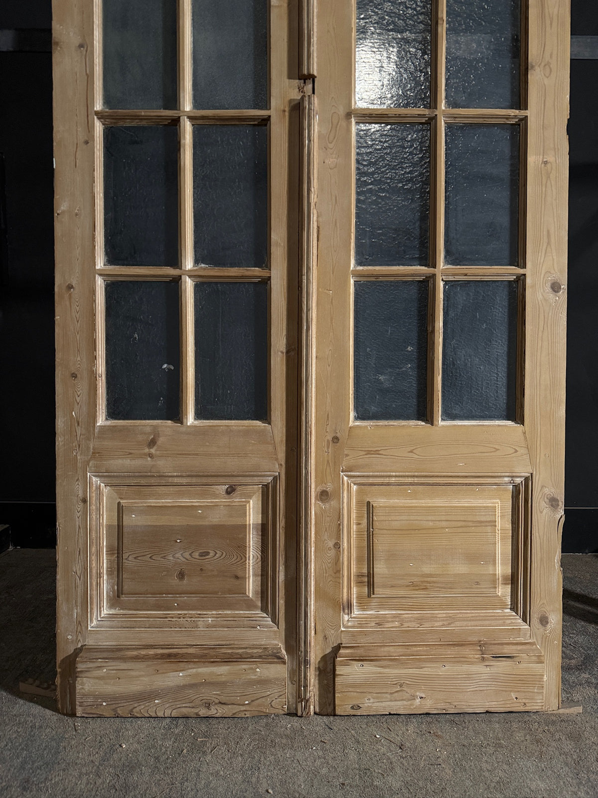 Antique Obscured Glass 10 Lite French Doors - 44x95.75 - N580