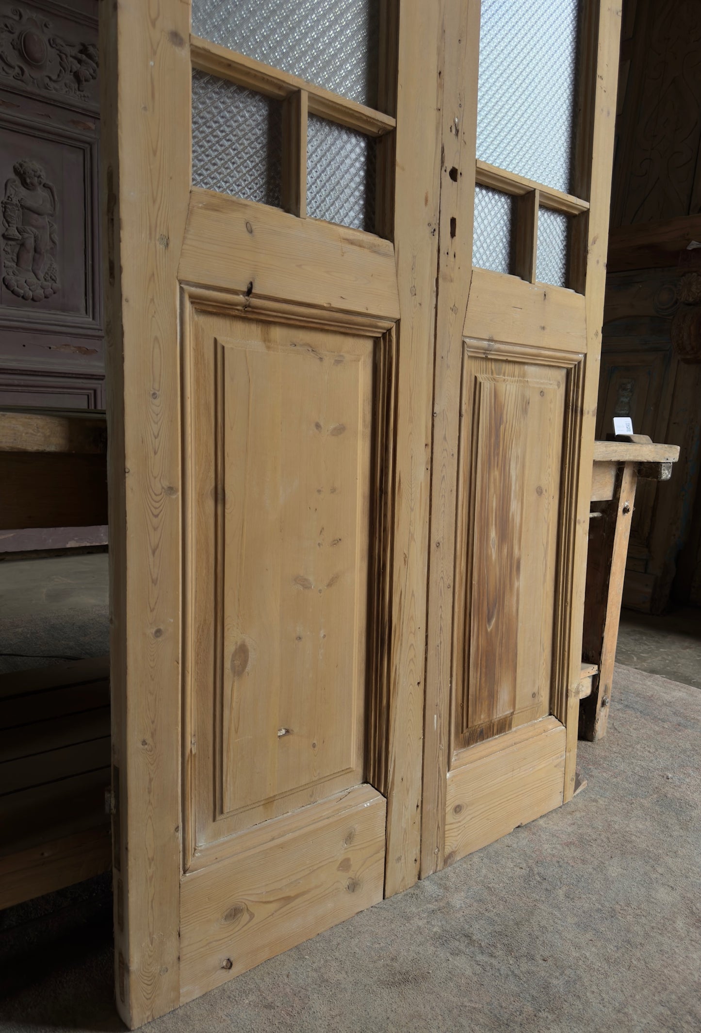 19th Century Antique Glass French Doors - 40x93 K460