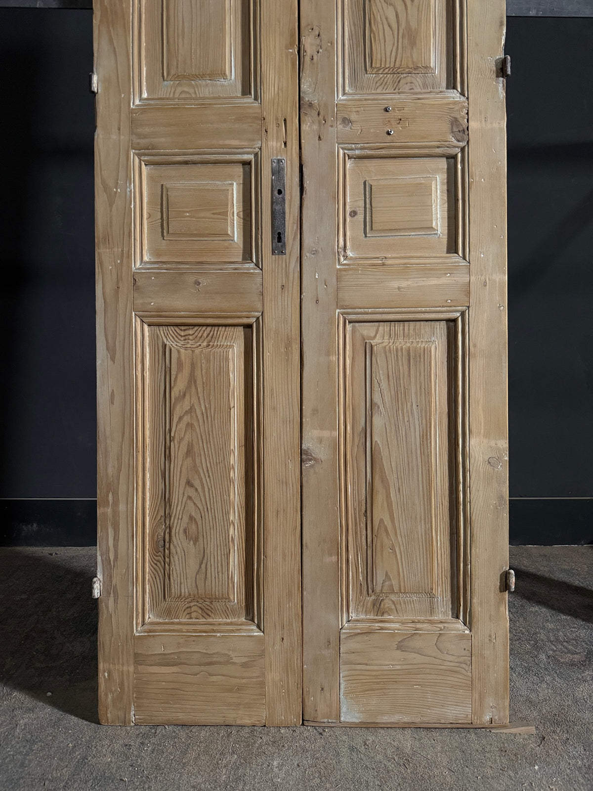 Antique 3 Panel Solid Double Doors - 32.25x92.5 - N550