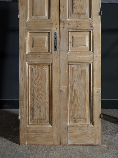 Antique 3 Panel Solid Double Doors - 32.25x92.5 - N550