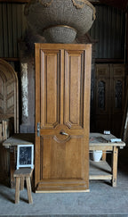 Parisian Arched 2-Panel Antique Single Door - 35x92.5 - L279