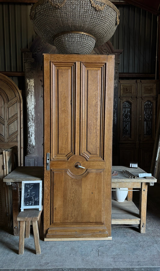 Parisian Arched 2-Panel Antique Single Door - 35x92.5 - L279