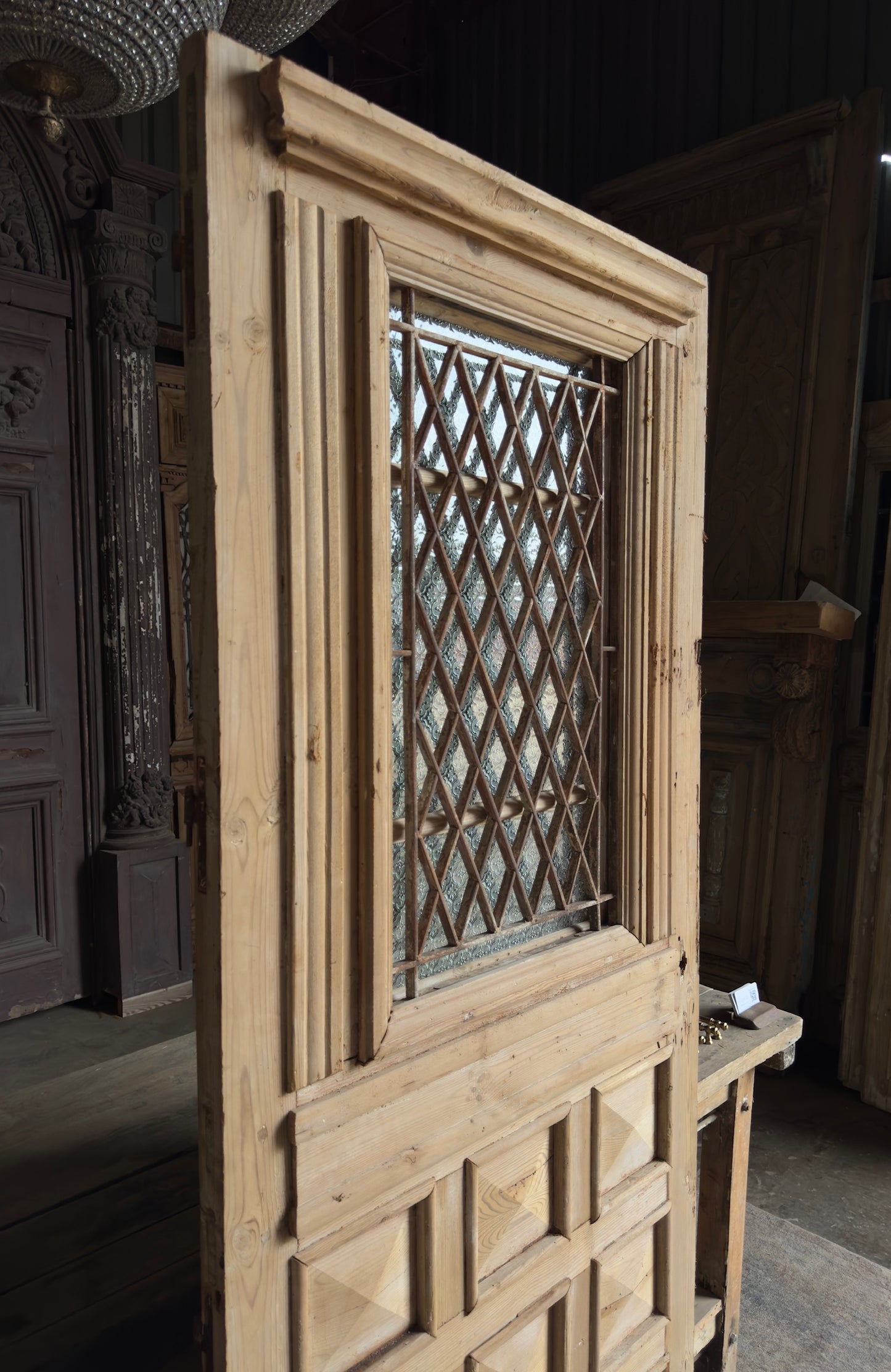 19th Century Single Antique Iron Door - 36x84.5 - L197