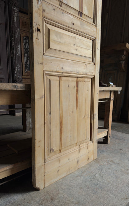 3 Panel Single Solid Antique Door - 30.25x105.5 - L169