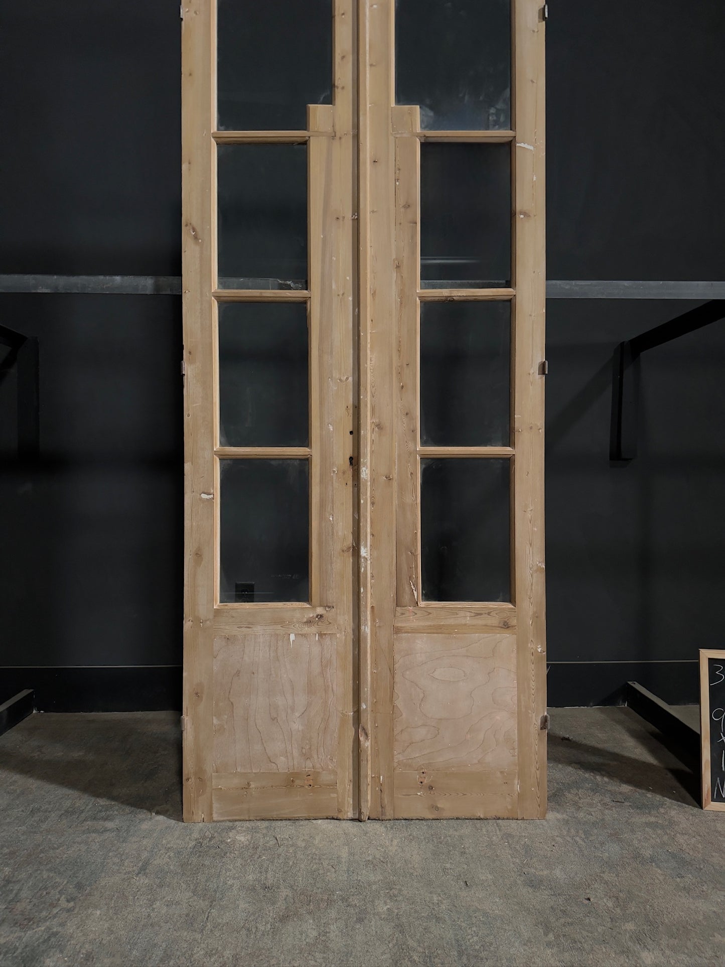 Antique Glass 4 Lite French Doors - 39.5x95.25 - N274