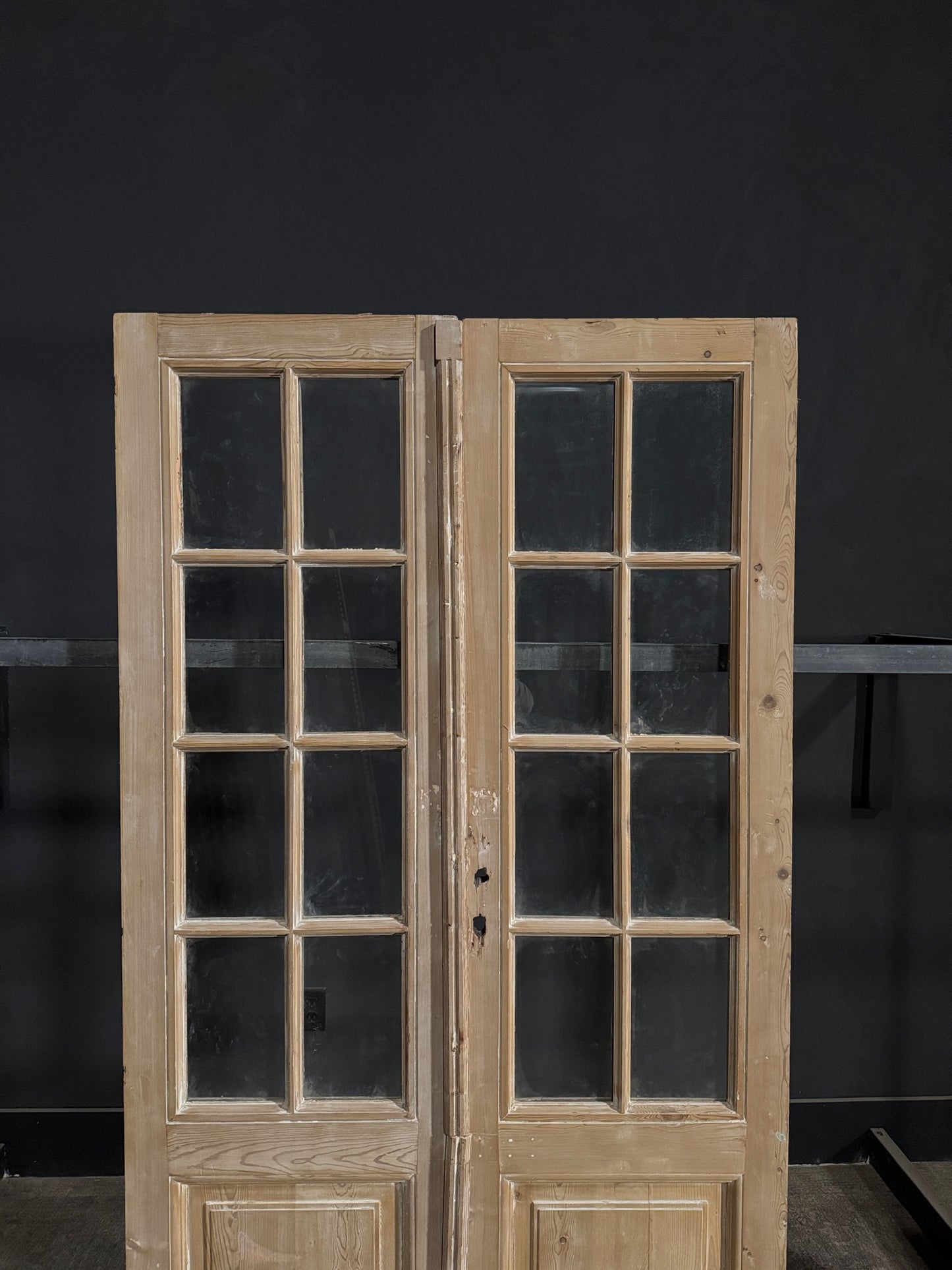 Antique Glass 4 Lite French Doors - 46.5x82 - N311