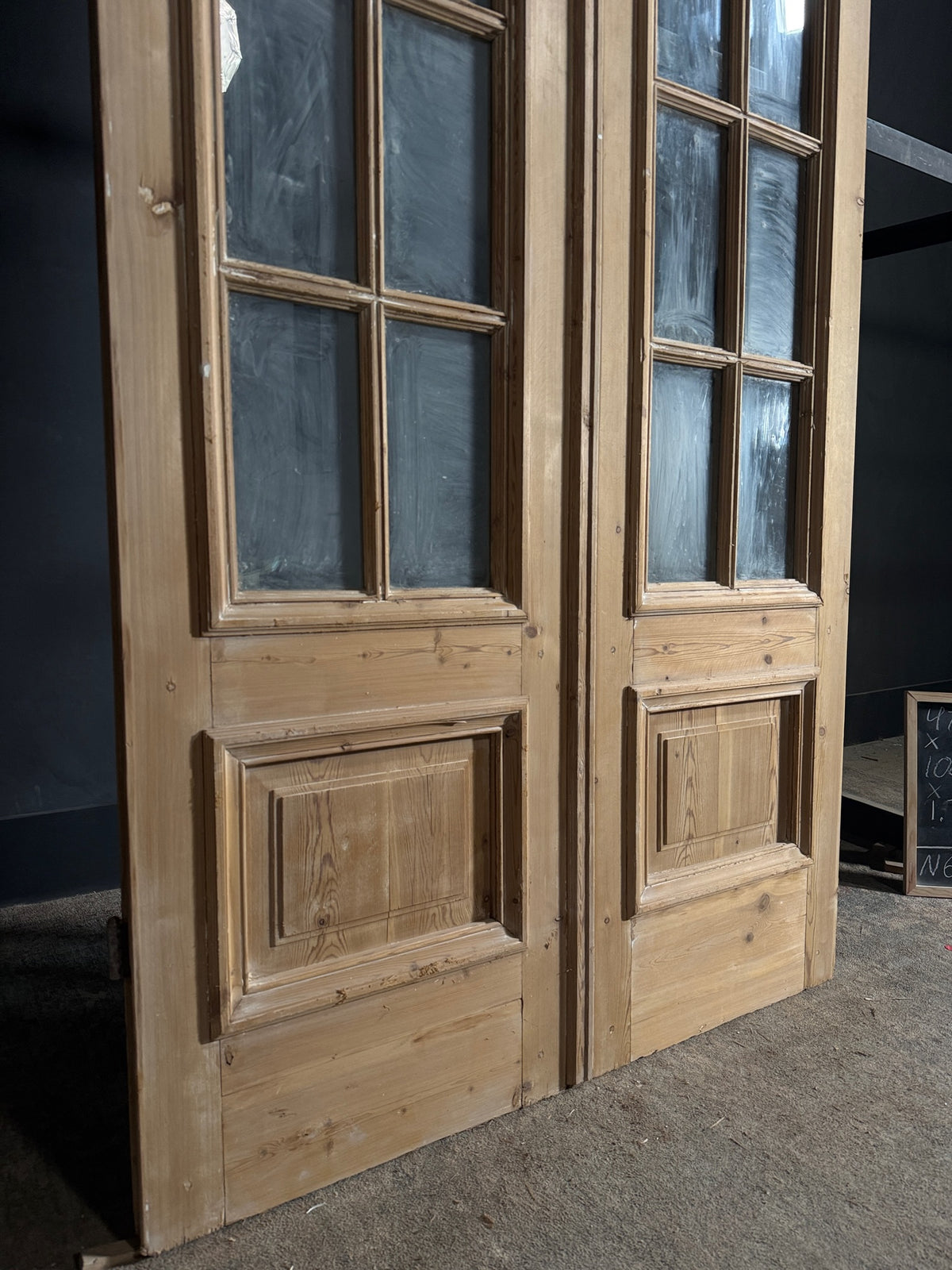 Antique Glass 10 Lite French Doors - 47.25x100.5 - N624