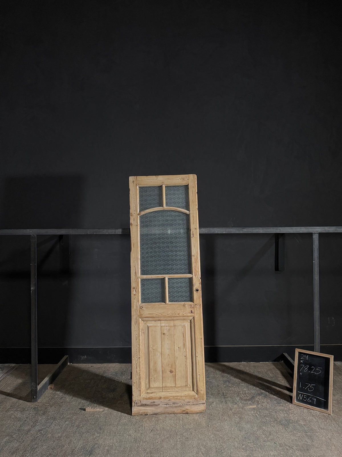 Antique Obscured Glass 5 Lite Single Door - 24x78.25 - N569