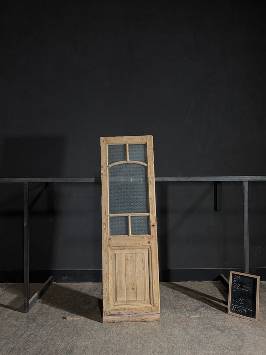 Antique Obscured Glass 5 Lite Single Door - 24x78.25 - N569